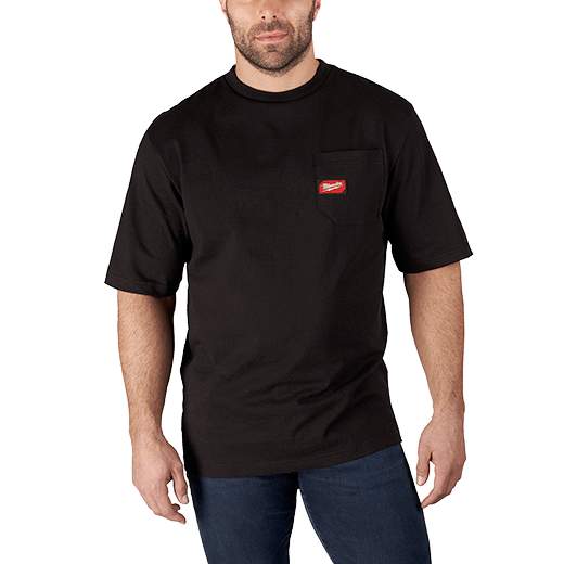 601B, 601BS, 601BM, 601BL, 601BXL, 601BXXL, 601B3XL - Short Sleeve Heavy Duty Pocket T-Shirt