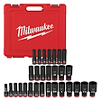 29PC SHOCKWAVE Impact Duty(TM) 1/2" Drive SAE & Metric Deep 6 Point Socket Set