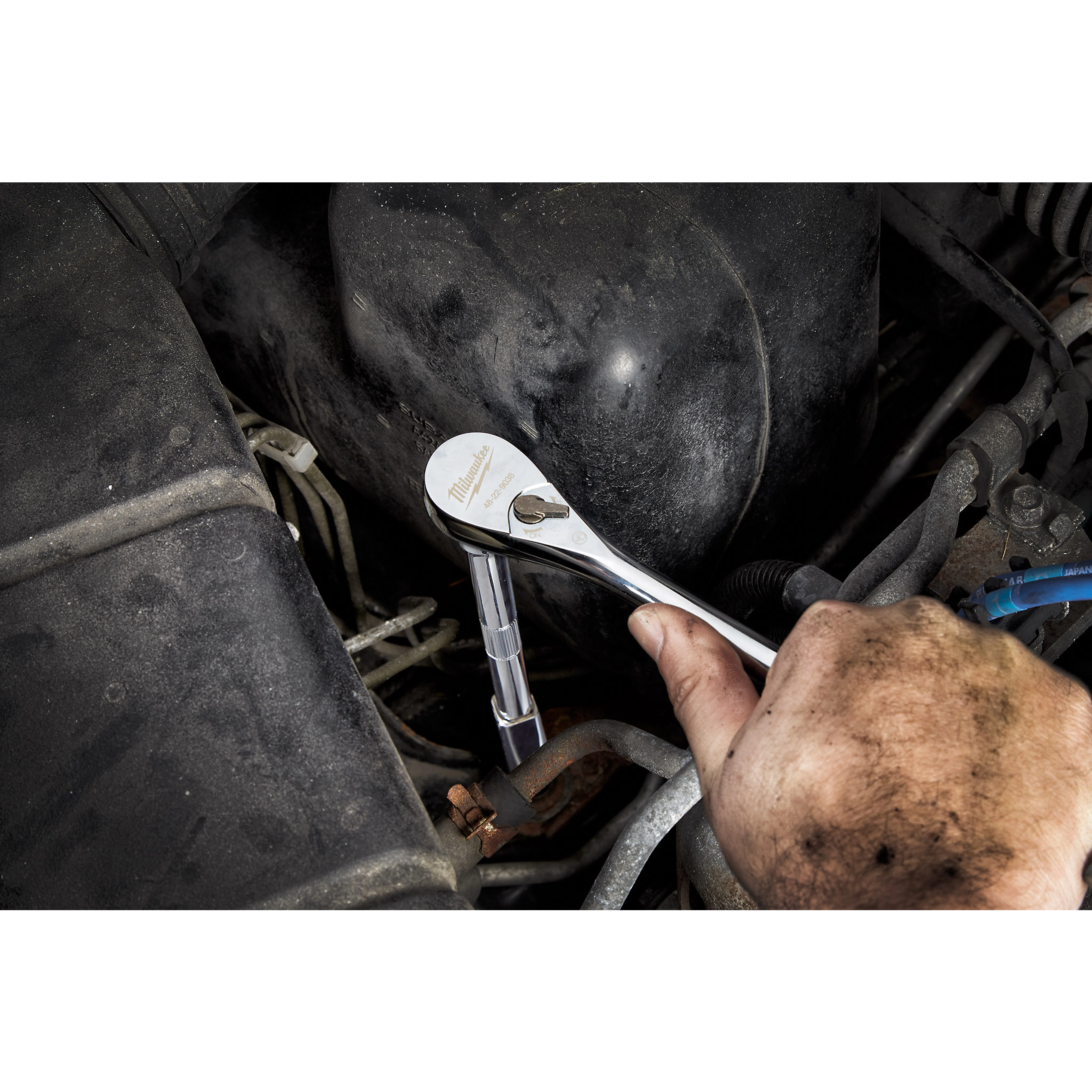 56pc 3/8" Drive SAE and Metric Ratchet and Socket Set