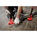 Worker using the 32oz Dead Blow Ball Peen Hammer
