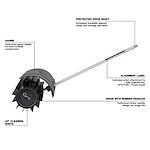 M18 FUEL™ QUIK-LOK™ Rubber Broom Attachment