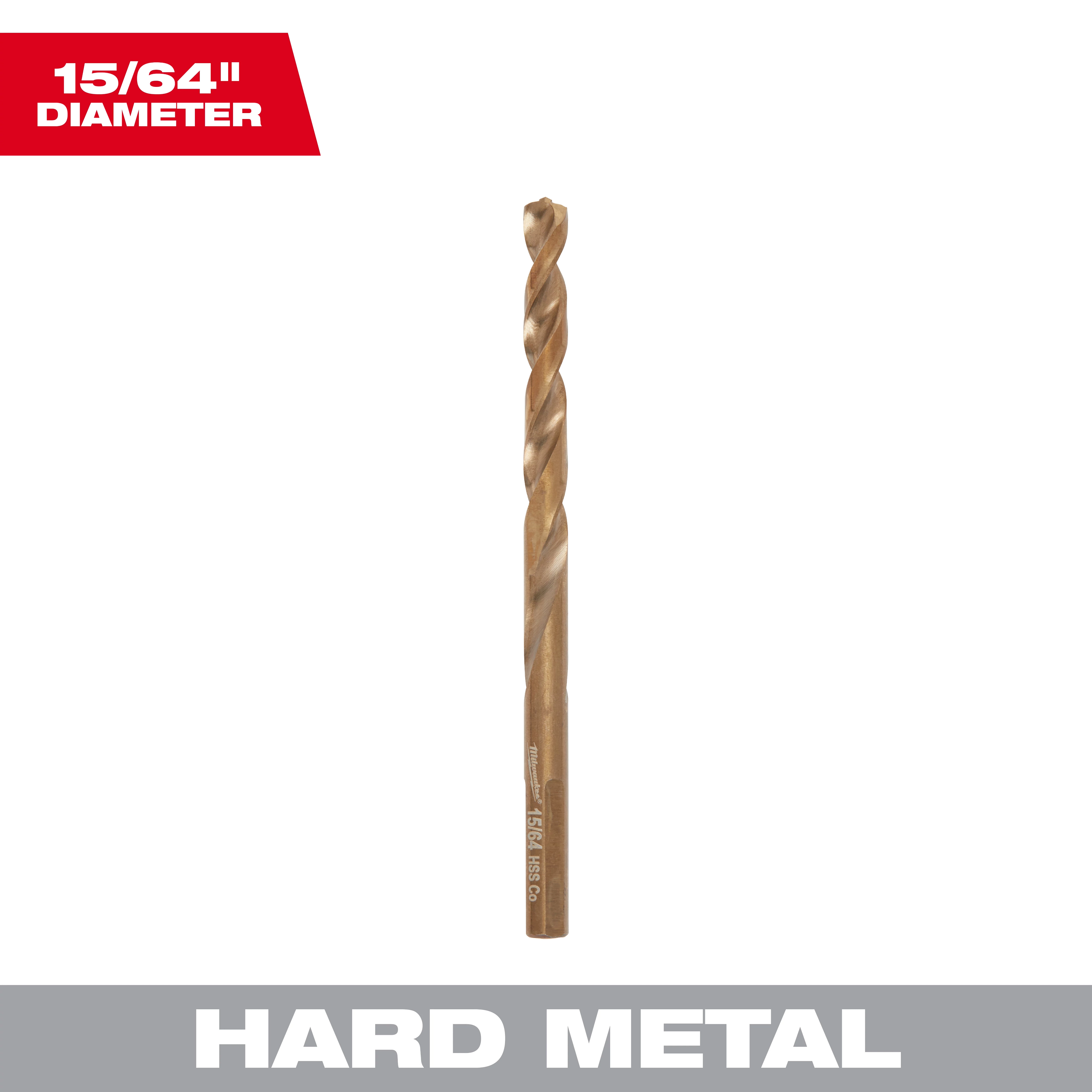 The product image displays a hard metal drill bit with a 15/64" diameter, labeled as 48-89-2312, against a white background.