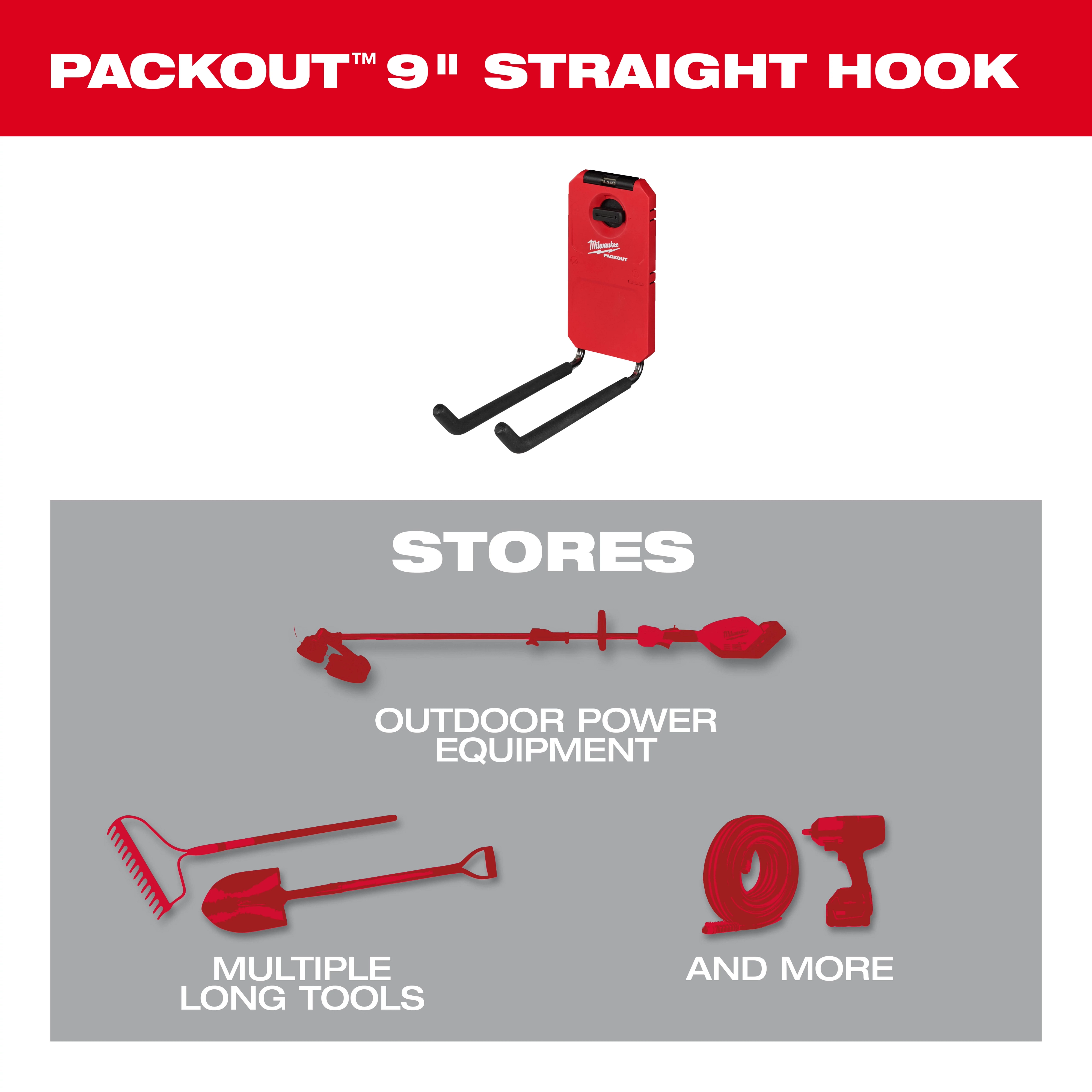PACKOUT™ 9" Straight Hook