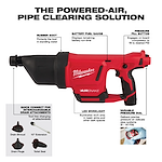 M12 AIRSNAKE Drain Cleaning Air Gun
