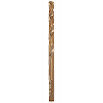 Red Helix Cobalt 15/64-inch drill bit with a bronze finish, featuring a twisted design for enhanced cutting and durability.