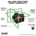 M12™ Green 360° 3-Plane Laser Kit Walk Around
