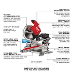 M18 FUEL™ 12" Dual Bevel Sliding Compount Miter Saw w/ One-Key Walkaround