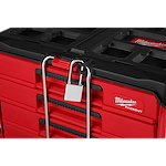 The PACKOUT 4-Drawer Tool Box secured