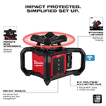 M18™ Red Exterior Rotary Laser Level Kit w/ Receiver Walk Around