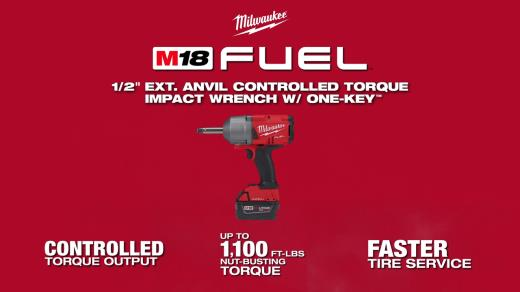 Milwaukee M18 FUEL 1_2 Ext Anvil Controlled Torque Impact Wrench w ONE-KEY