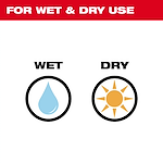 For Wet and Dry Use
