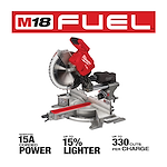 M18 FUEL™ 12" Dual Bevel Sliding Compount Miter Saw w/ One-Key USPs