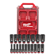 SHOCKWAVE Impact Duty 3/8 in. Drive Metric Deep Well Impact PACKOUT Socket Set  19 Piece