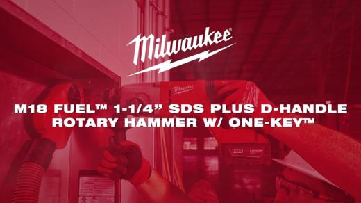 M18 FUEL 1-1_4in SDS PLUS D-HANDLE ROTARY HAMMER W ONE-KEY