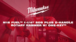 M18 FUEL 1-1_4in SDS PLUS D-HANDLE ROTARY HAMMER W ONE-KEY