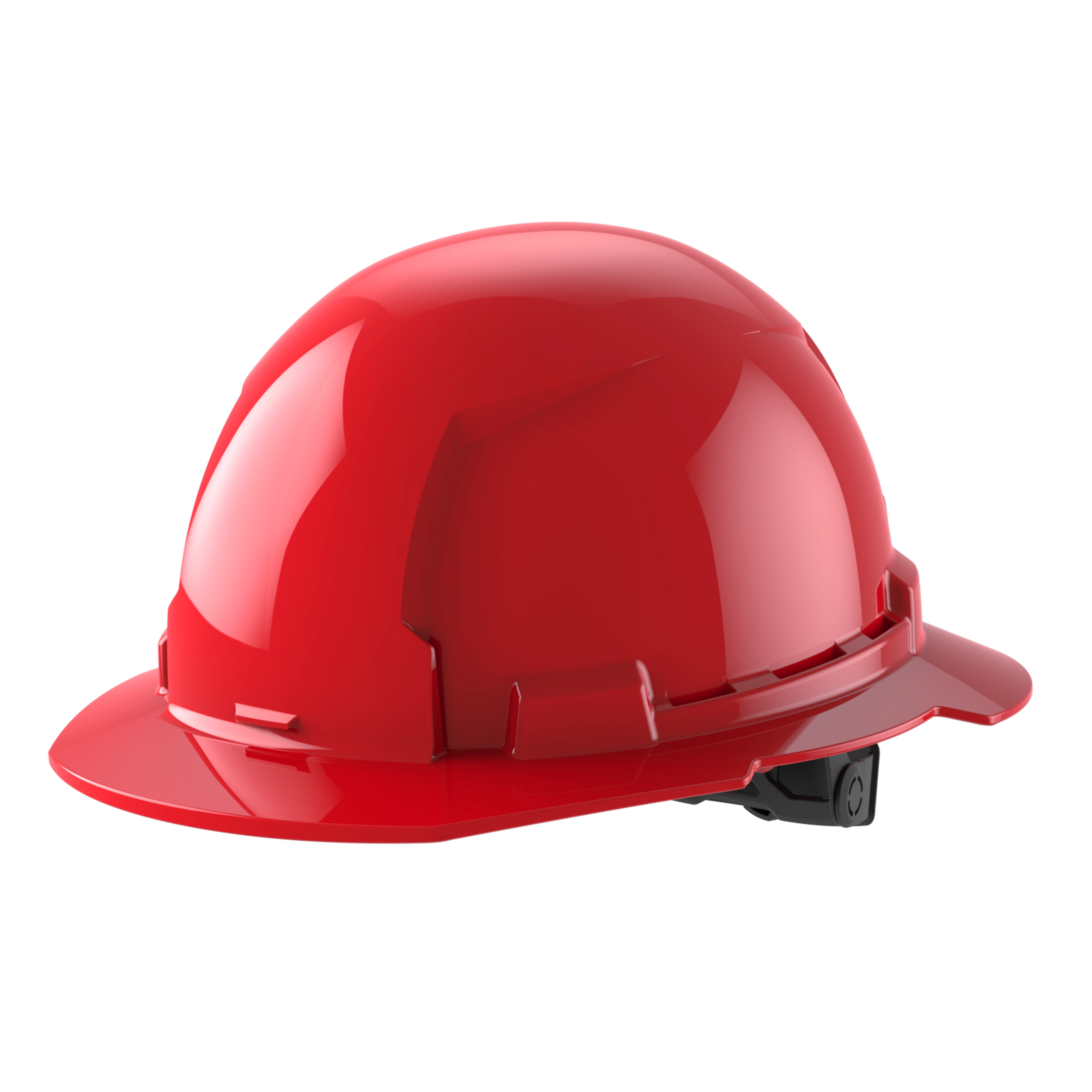 Image of the Milwaukee BOLT Red Full Brim Hard Hat w/6pt Ratcheting Suspension (USA) - Type 1, Class E