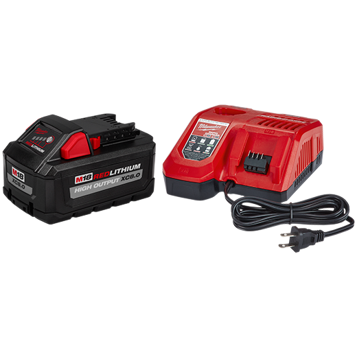 48-59-1880 - M18 REDLITHIUM™ HIGH OUTPUT™ XC8.0 Starter Kit w/ Rapid Charger