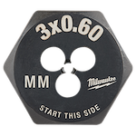 M3-0.60 mm 1-Inch Hex Die