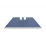 Milwaukee Drywall Utility Blade shown in close-up. The blade is trapezoidal with the word "drywall" etched below the brand name.