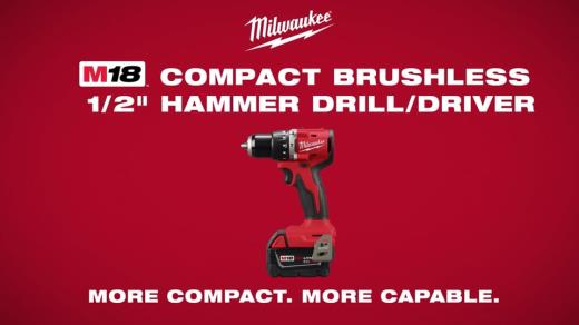 Milwaukee M18 Compact Brushless Hammer Drill Driver2