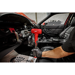 Worker using the 32oz Dead Blow Ball Peen Hammer for automotive use