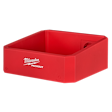 Red PACKOUT Compact Shelf by Milwaukee with a rectangular design and the brand logo on the front.