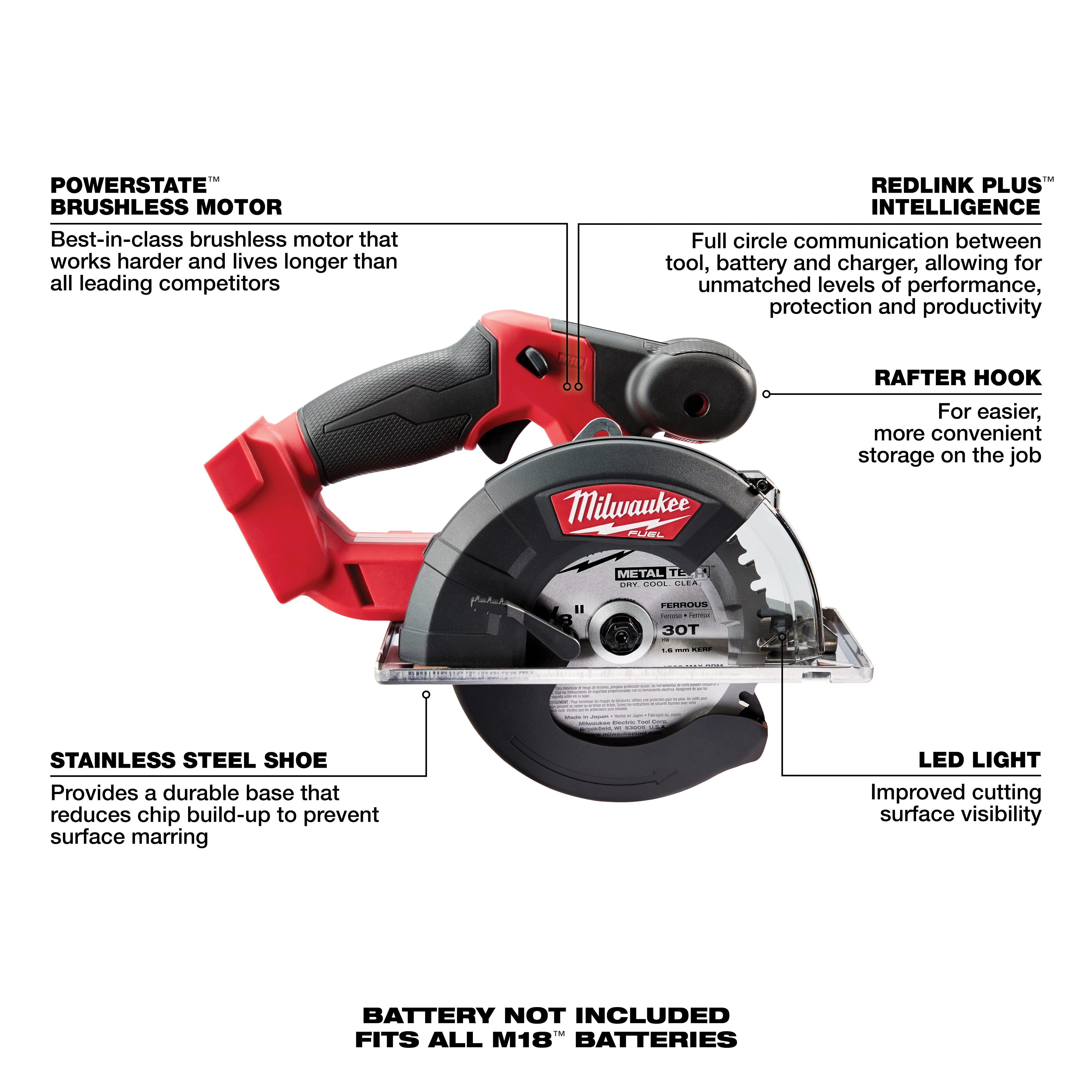 M18 FUEL Metal Cutting Circular Saw Walkaround Bare Tool