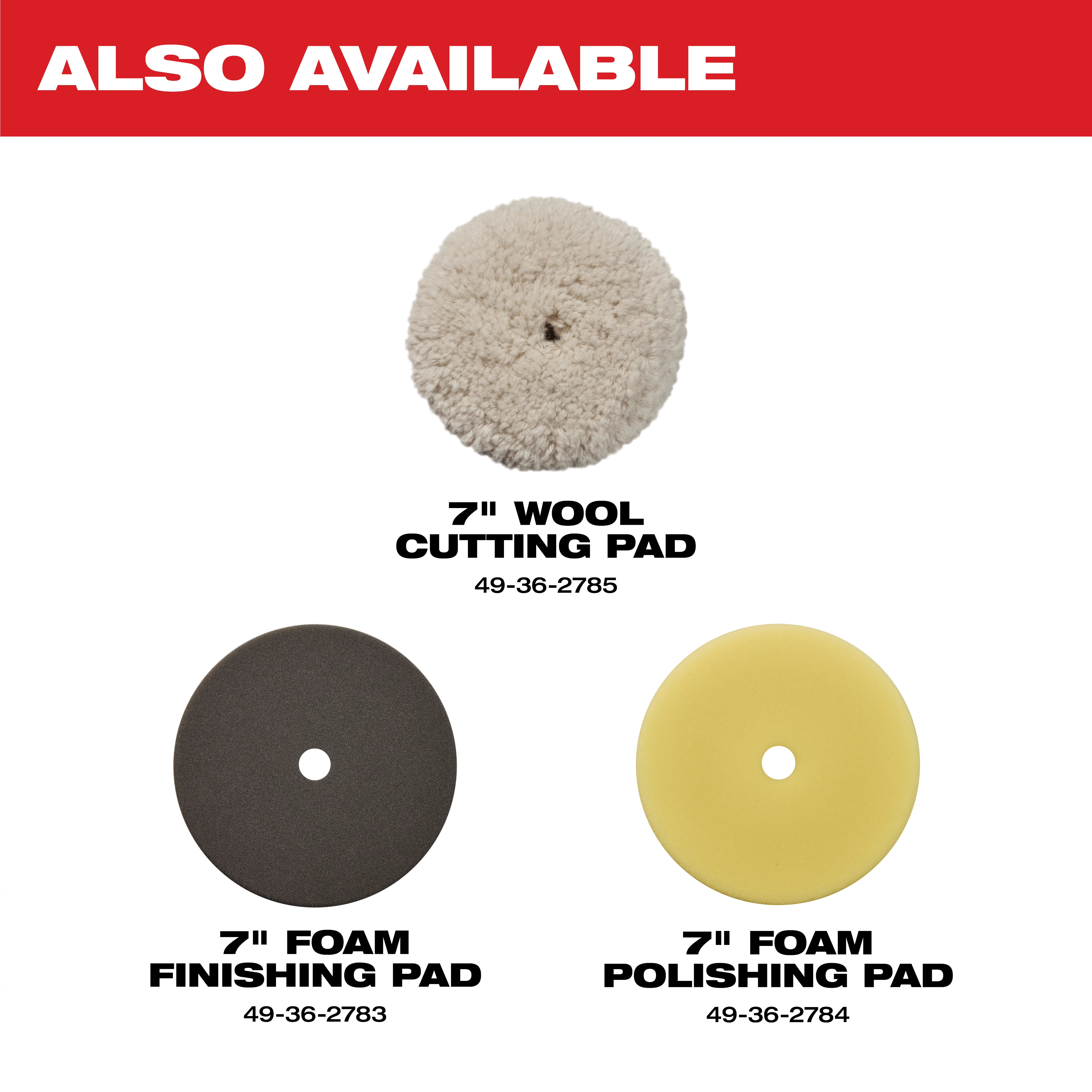 M18 FUEL 7" Variable Speed Polisher Accessories Available