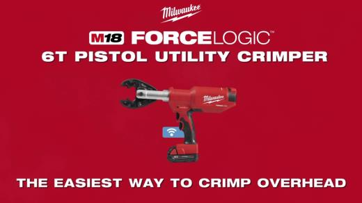 FORCE LOGIC 6 Ton Pistol Utility Crimper
