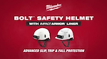 Milwaukee BOLT Safety Helmet with Impact Armor Liner Demo Video