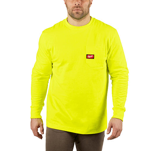 602HV, 602HVS, 602HVM, 602HVL, 602HVXL, 602HVXXL, 602HV3XL - Long Sleeve Heavy Duty Pocket T-Shirt