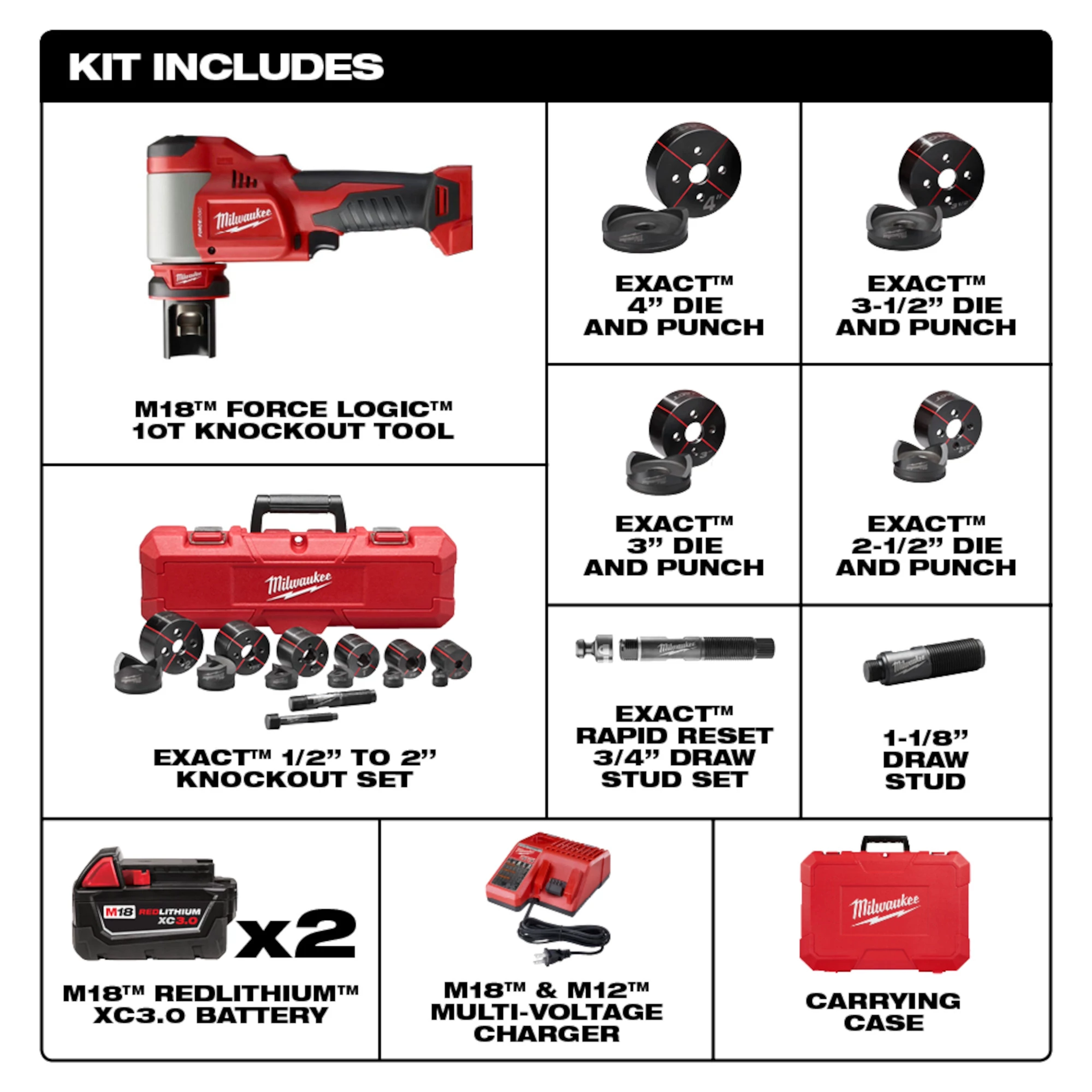 M18™ FORCE LOGIC™10T Knockout Tool