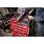 3/8" METRIC RATCHET AND SOCKET SET WITH PACKOUT™ LOW-PROFILE COMPACT ORGANIZER