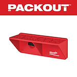 Red PACKOUT Screwdriver Rack with a mounting slot, designed to hold multiple screwdrivers, featuring a textured surface.