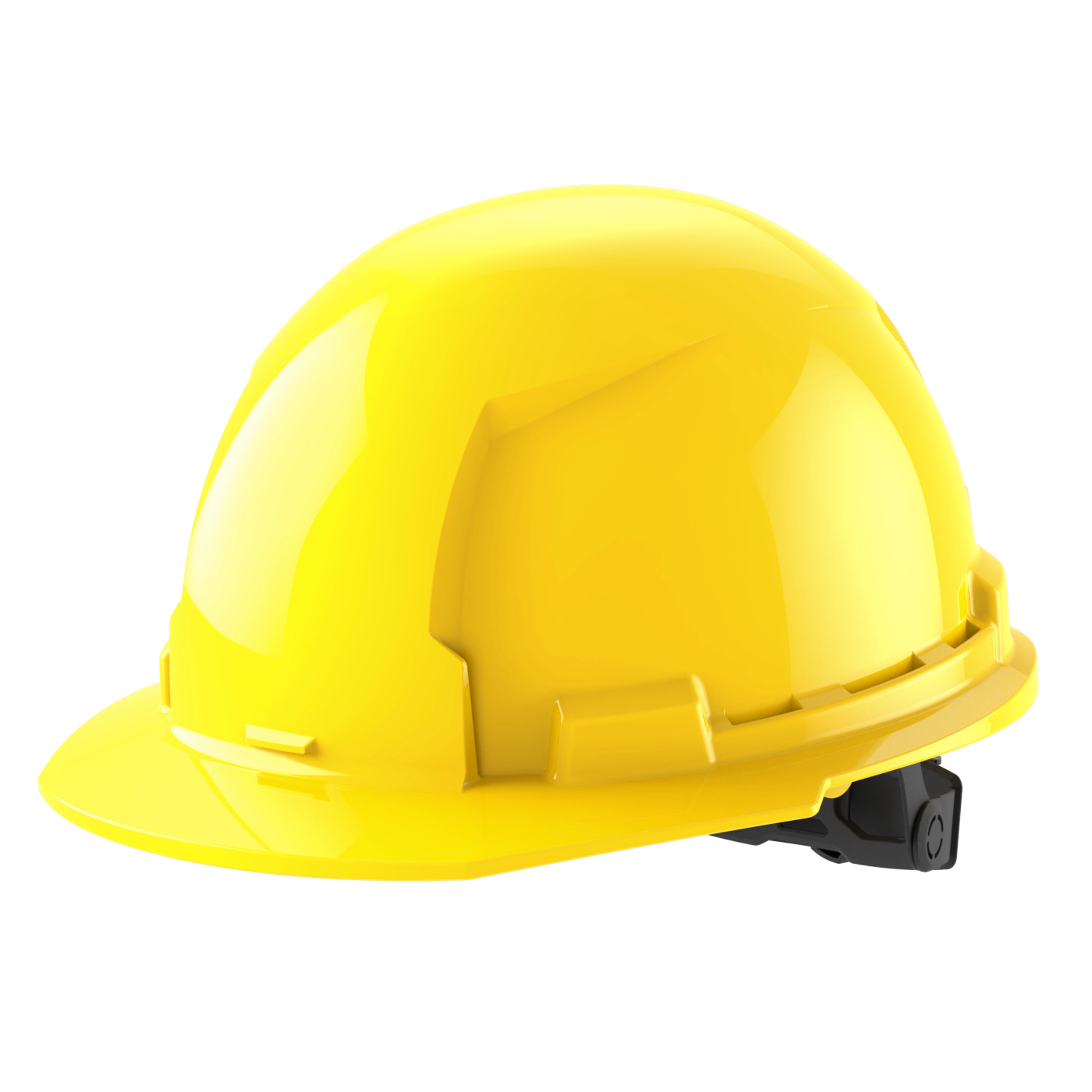 Image of the Milwaukee BOLT Yellow Front Brim Hard Hat w/6pt Ratcheting Suspension (USA) - Type 1, Class E