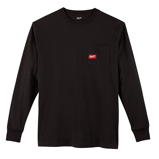 602B, 602BS, 602BM, 602BL, 602BXL, 602BXXL, 602B3XL - Long Sleeve Heavy Duty Pocket T-Shirt