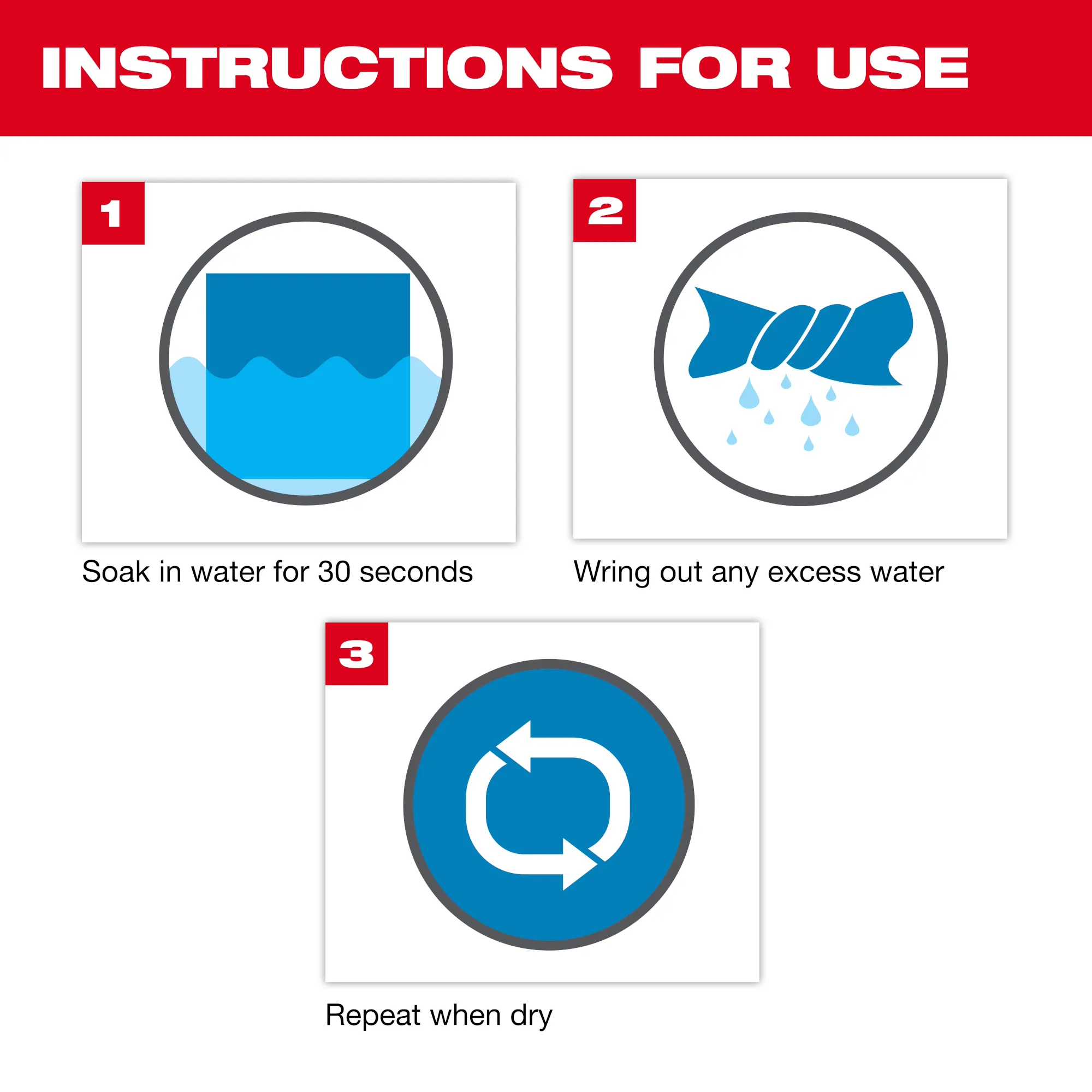 Image of the Milwaukee Cooling PPE instructions for use