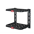 PACKOUT Racking Kit, a black wall-mounted shelving unit with two parallel shelves, branded with red and white labels on each shelf.