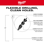 Delivers flexible drilling and clean holes