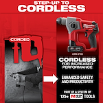 5/8" SDS Plus Rotary Hammer Kit Step Up to Cordless