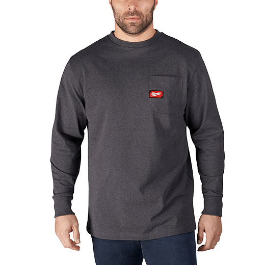 602G, 602GS, 602GM, 602GL, 602GXL, 602GXXL, 602G3XL - Long Sleeve Heavy Duty Pocket T-Shirt