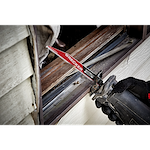The 9 inch 6TPI Nitrus Wrecker blade cutting through thick material