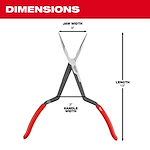Long reach Pliers Dimensions