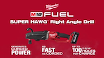 Milwaukee M18 FUEL SUPER HAWG Right Angle Drill