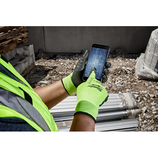48-73-8932 - Hi Vis Cut Gloves