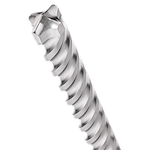 The MILWAUKEE® MX4™ 4-Cutter SDS MAX Rotary Hammer Drill Bits 3/4" X 8" X 13" drilling into a concrete wall