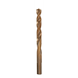 The RED HELIX™ Cobalt 3/8" Drill Bit features a gold-colored body with a helical flute design, suitable for high-strength drilling.