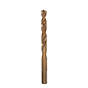 The RED HELIX™ Cobalt 3/8" Drill Bit features a gold-colored body with a helical flute design, suitable for high-strength drilling.