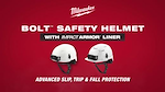 BOLT Safety Helmet with IMPACT ARMOR Liner