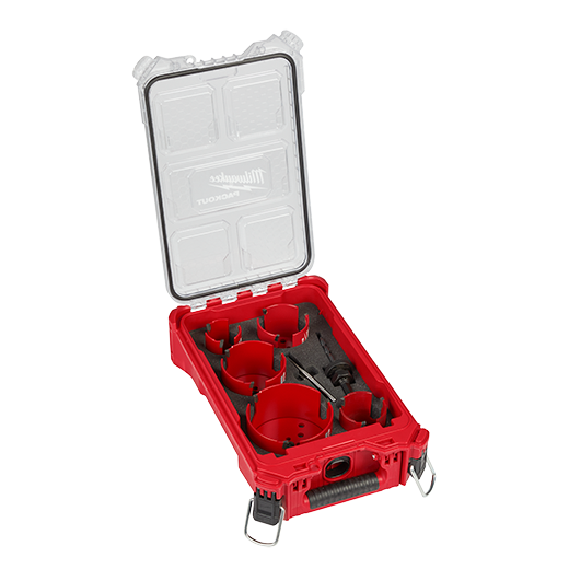 9 PC BIG HAWG™ with Carbide Teeth Hole Saw Kit w/ PACKOUT™ Compact Organizer